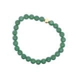 Stretch Bracelet with Jade Beads
