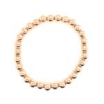 Stretch Bracelet with Rose Gold Plated Beads
