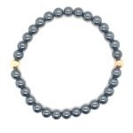 Stretch Bracelet with Hematite Beads