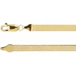 14K Yellow Gold Herringbone Chain