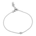 14k White Gold Diamond Bracelet