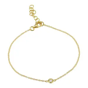 14K Rose Gold Hammered Sparkling Diamond Ring