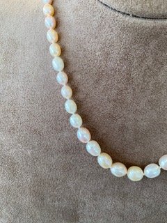 14K Yellow Gold Multicolor Freshwater Pearl Necklace