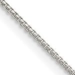 Sterling Silver 2.6mm Rounded Box Chain 20″