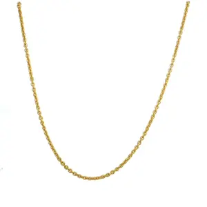 14K White Gold 18″ Bead Chain Rhodium Plated Chain