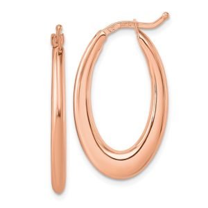 14k 2mm Square Tube Hoop Earrings