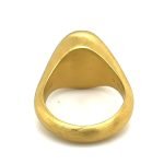 22K Gold Bezel Set Lab Grown Diamond Ring