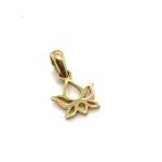 14KY Gold Lotus Charm