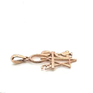 14K Yellow Geometric Signet Ring