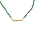 22K Graduated Green Tsavorite Bead Necklace