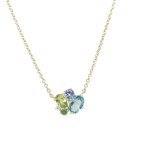 14K Mixed Stone Necklace