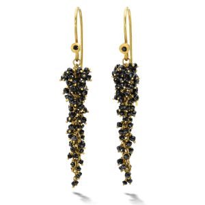 14k Rose Gold Diamond Huggie Earrings