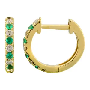 14k 2mm Square Tube Hoop Earrings