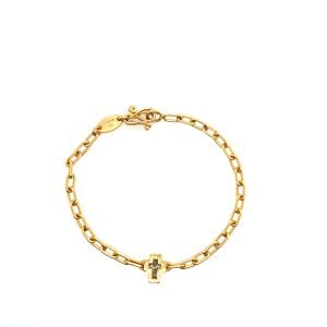 14k Yellow Gold Ruby By Yard Bracelet