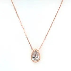 14K Rose Gold Hammered Sparkling Diamond Ring