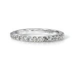 18K White Gold Salt And Pepper Diamond Eternity Band