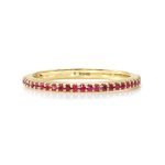 18K Yellow Gold Ruby Eternity Ring